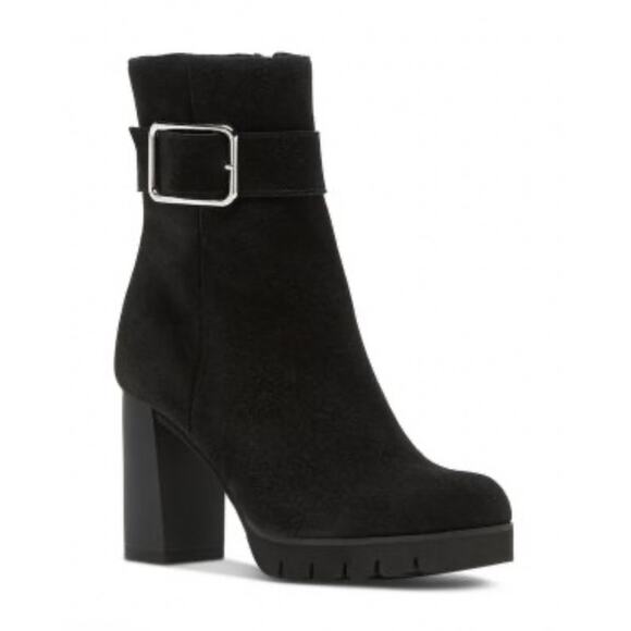 La Canadienne Milo Black Suede Heeled Boot Womens Sz 9.5M - Picture 1 of 9